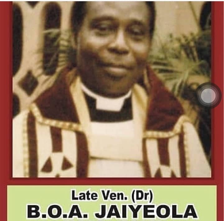 Co-Founder: Omooba Venerable Dr. B.O.A. Jaiyeola, 1936- 2008